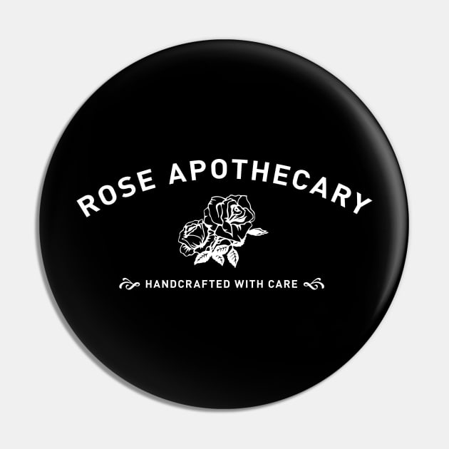 Rose Apothercary - white type Pin by VonBraun