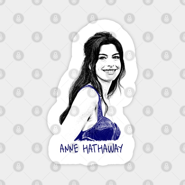 Anne Hathaway Magnet by Lowchoose