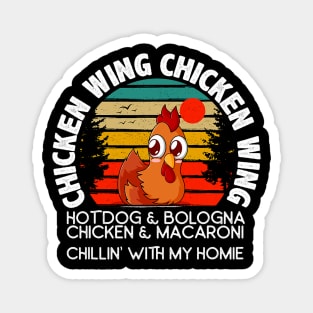 Chicken Wing Chicken Wing Hot Dog Bologna Macaroni Magnet