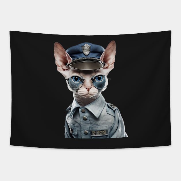 Police Devon Rex Tapestry by ZUCCACIYECIBO