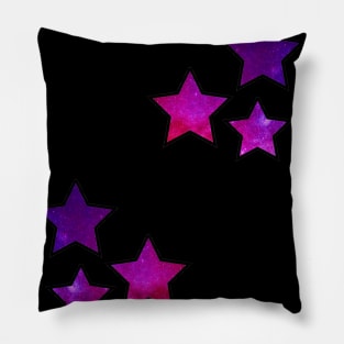 Galaxy stars sticker pattern Pillow