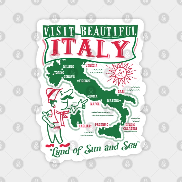 Visit Beautiful Italy Magnet by ItalianPowerStore