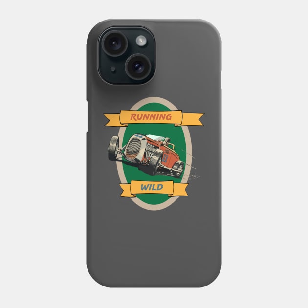 Running Wild in a Hot Rod Phone Case by MultistorieDog