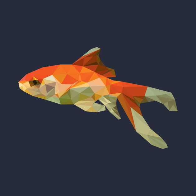 Swimming Goldfish by DigitalShards