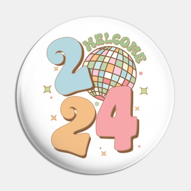 2024 Hello 2024 Pin TeePublic