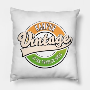 Kanpur vintage style logo Pillow