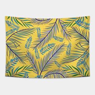 Palm plants leafs Tapestry