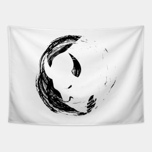 White Buffalo Face Tapestry