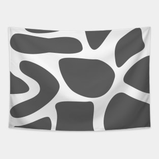 Grey Seamless Cow Print Tapestry