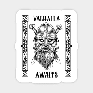 Valhalla Awaits Viking Magnet