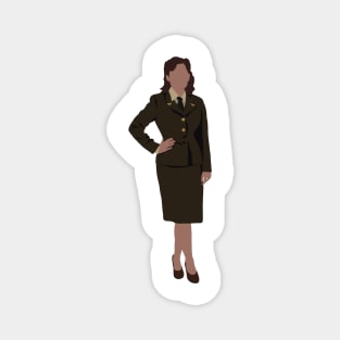 Green army girl Magnet