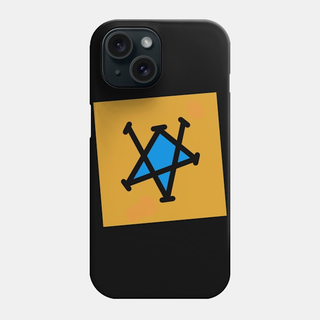 Vermilion Yellow and Blue Phone Case by Vermilion