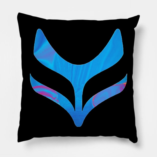 Fox Stevenson Logo [V3 Heat Signature] Pillow by Nikki Shine