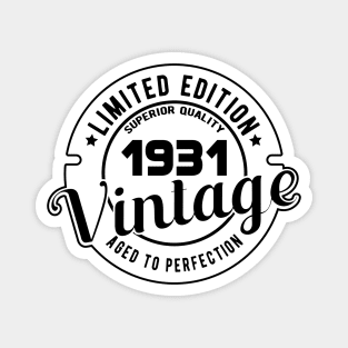 1931 VINTAGE - BIRTHDAY GIFT Magnet