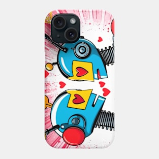 robotic love Phone Case