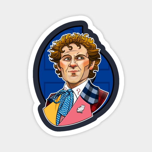 The Sixth Doctor Magnet by RoguePlanets