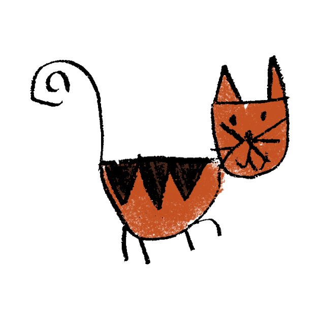 a cat my kid drew by MacSquiddles