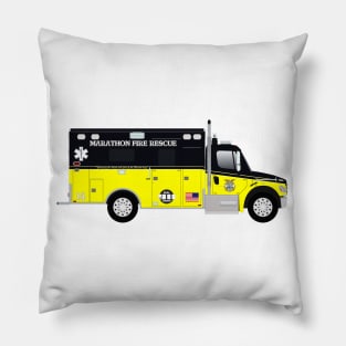 Marathon Fire Rescue Ambulance Pillow