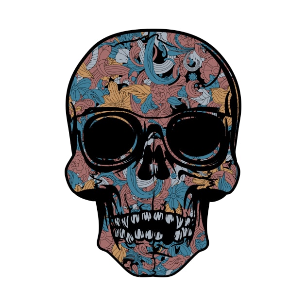 Floral Skull by NiceIO