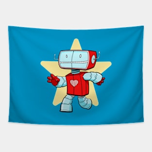 Hugbot the Robot with a Heart Full of Love. Tapestry