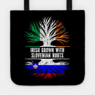 Irish Grown With Slovenian Roots Ireland Flag Tote