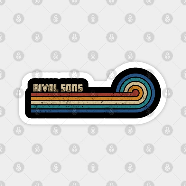 Rival Sons  - Retro Sunset Magnet by Arestration