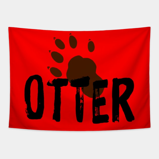 Otter (Paw) Tapestry by JasonLloyd