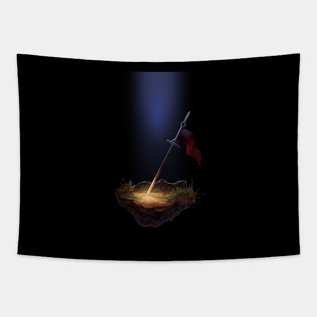 Flag Rock Tapestry by megillakitty