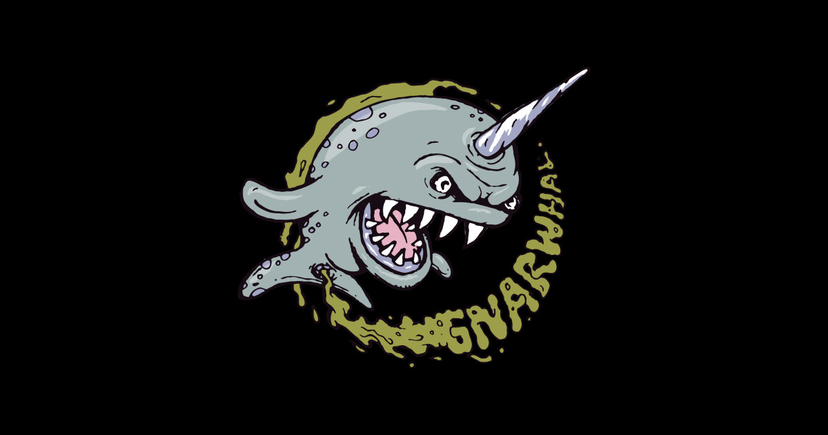 The Gnarwhal - Narwhal - Sticker | TeePublic