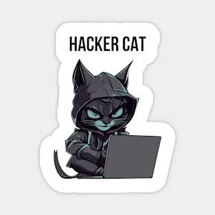 Hacker cat Magnet