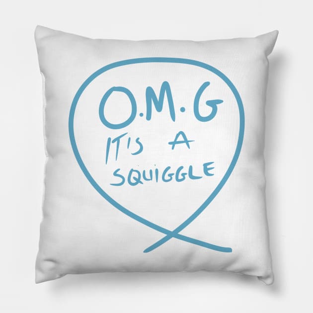 #4 The squiggle collection - It’s squiggle nonsense Pillow by stephenignacio