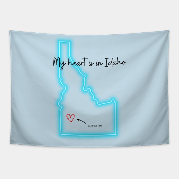 My heart is in Idaho Tapestry by Flawless Designs