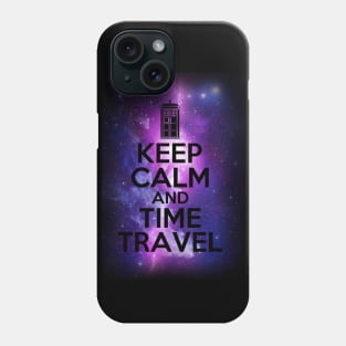 Keep calm and time travel Phone Case