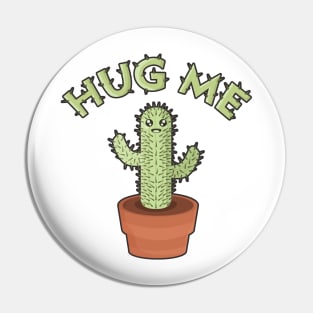 Kawaii Hug Me Cactus Pin