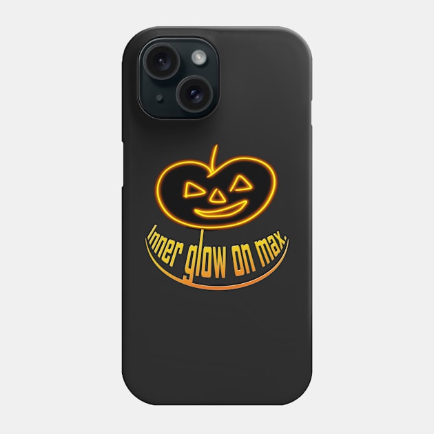 Halloween Pumpkin Inner Glow on Max Phone Case by Klssaginaw