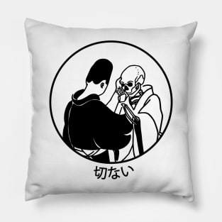 Monk Blessing Skeleton | Seneh Design Co. Pillow