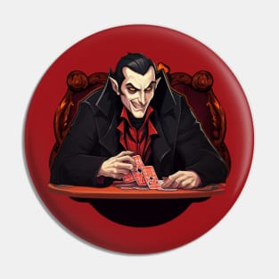 dracula playing poker Pin