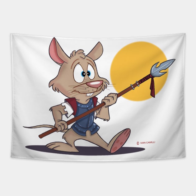 Valiant Mouse Tapestry by ivancamilli