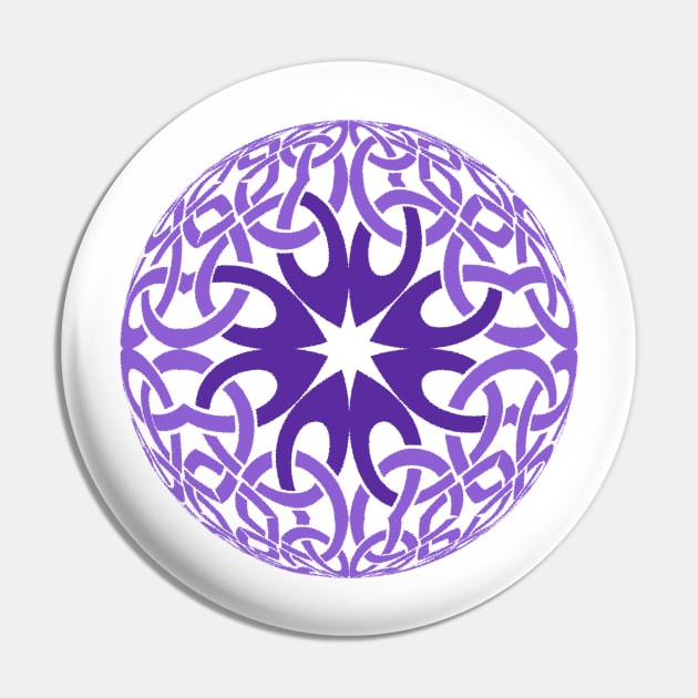 Bright Mandala Pin by Kufic Studio