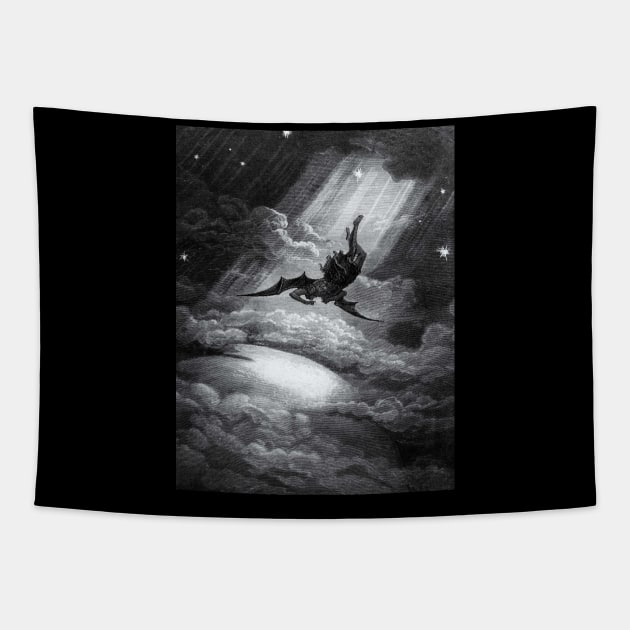 Fall of Satan by Gustav Doré Tapestry by HipHopTees