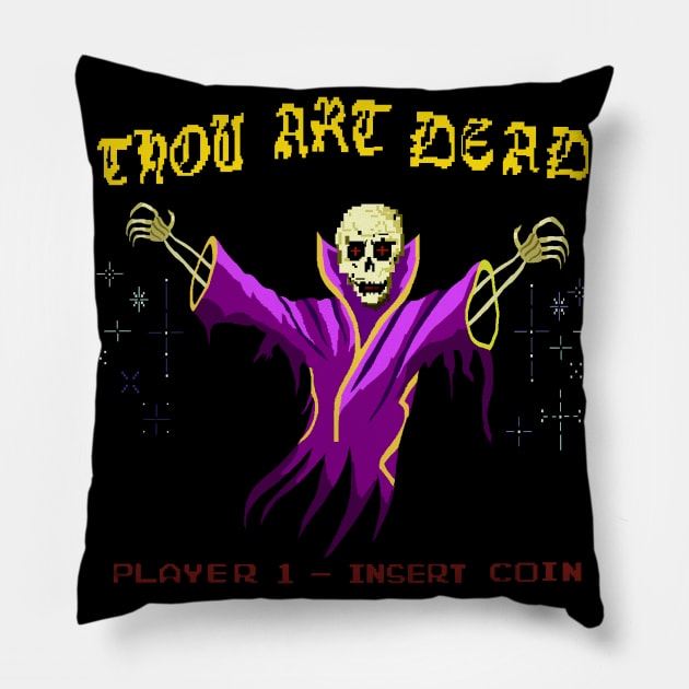 Monster house (game screen) Pillow by Moonsong