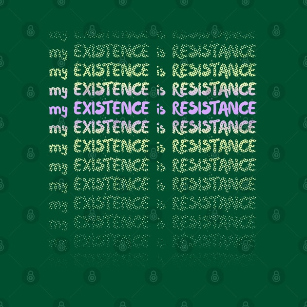 My Existence Is Resistance s3 Violet Slide by Model Deviance Designs