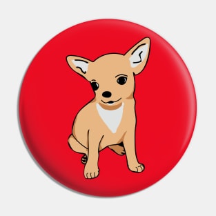 Chihushua dog vector illustration Pin