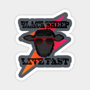 Black Sheep Live Fast Magnet