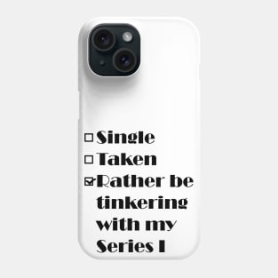 Single, Taken, Land Rover Series I Phone Case