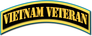 Vietnam Veteran Tab - Gold Magnet