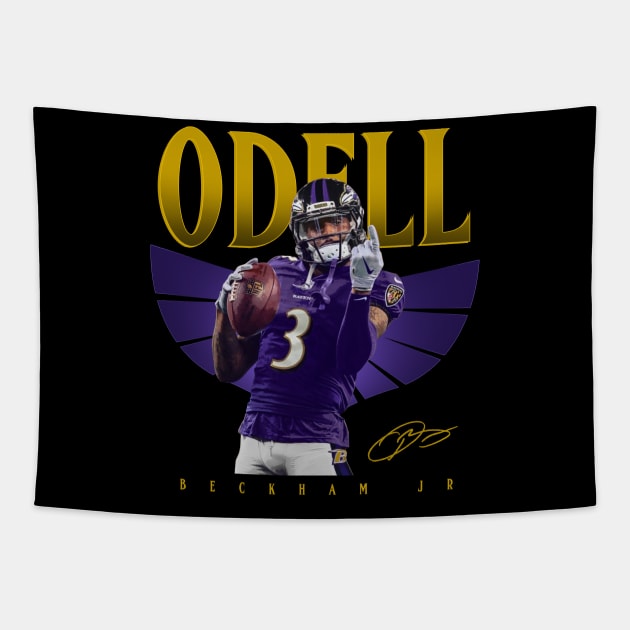 Odell Beckham Jr Tapestry by Juantamad