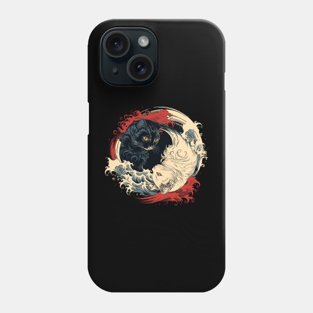 Yin yang cat Phone Case by Yopi