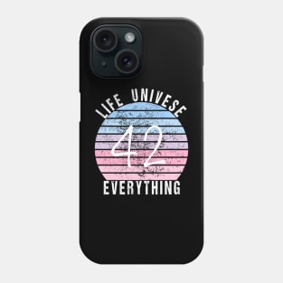 Retro 42 Answer To Life Universe And Everything Magic Number Phone Case