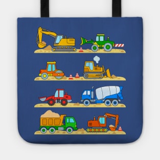 Vehicles Construction Site Dump Truck Concrete Mixer Excavator Tote